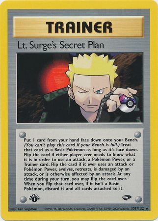 Lt. Surge's Secret Plan (107/132) [Gym Challenge 1st Edition] | North Game Den