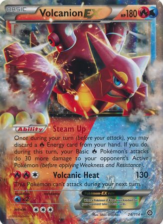 Volcanion EX (26/114) (Jumbo Card) [XY: Steam Siege] | North Game Den