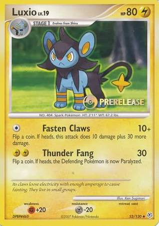 Luxio (52/130) (Prerelease Promo) [Nintendo: Black Star Promos] | North Game Den