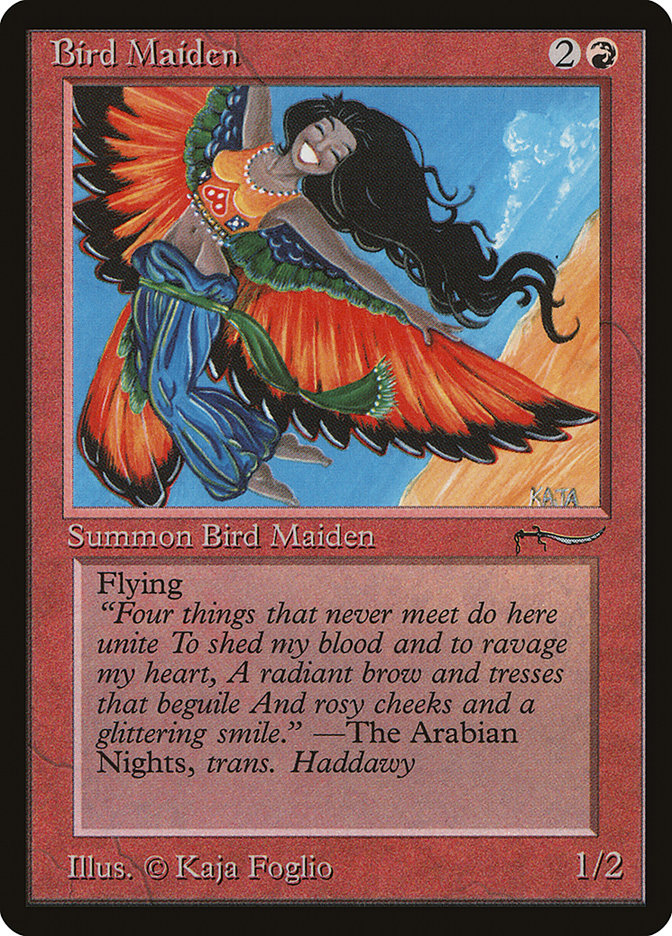 Bird Maiden (Light Mana Cost) [Arabian Nights] | North Game Den