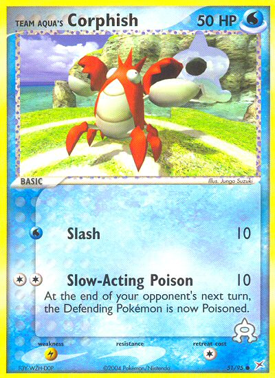 Team Aqua's Corphish (51/95) [EX: Team Magma vs Team Aqua] | North Game Den