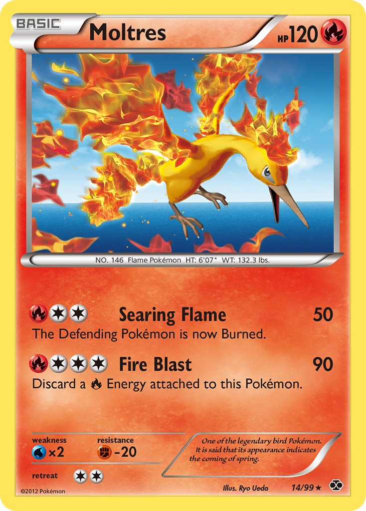 Moltres (14/99) (Blister Exclusive) [Black & White: Next Destinies] | North Game Den