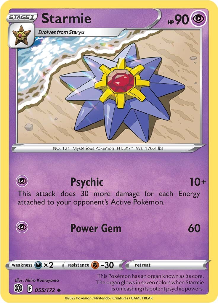 Starmie (055/172) [Sword & Shield: Brilliant Stars] | North Game Den