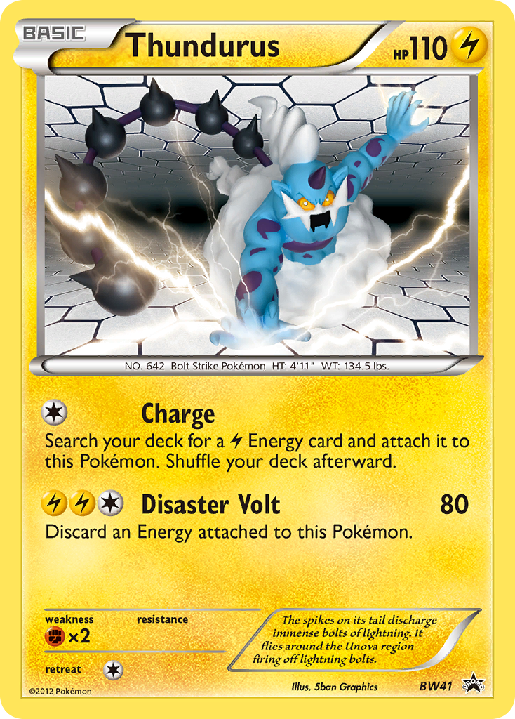 Thundurus (BW41) [Black & White: Black Star Promos] | North Game Den