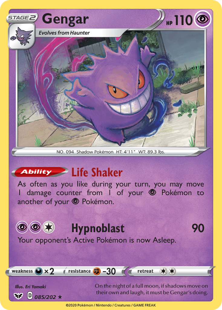 Gengar (085/202) [Sword & Shield: Base Set] | North Game Den