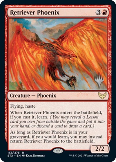 Retriever Phoenix (Promo Pack) [Strixhaven: School of Mages Promos] | North Game Den