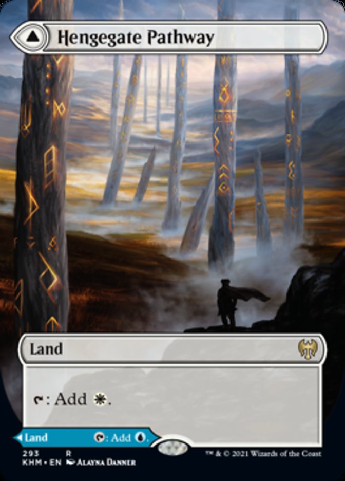 Hengegate Pathway // Mistgate Pathway (Borderless Alternate Art) [Kaldheim] | North Game Den