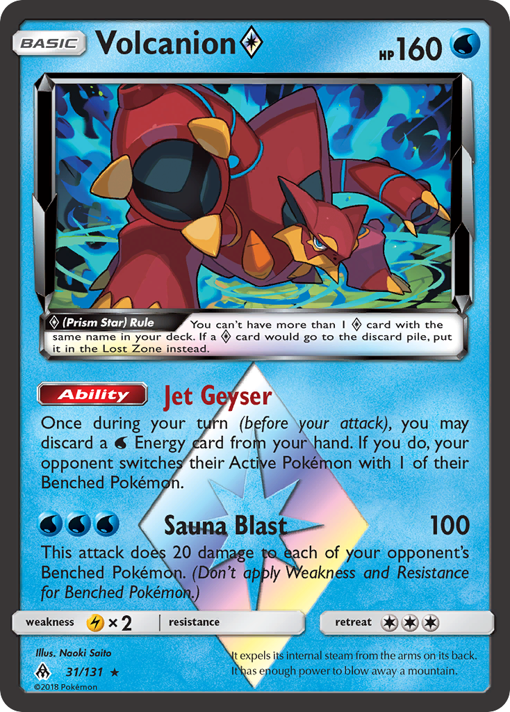 Volcanion (31/131) (Prism Star) [Sun & Moon: Forbidden Light] | North Game Den