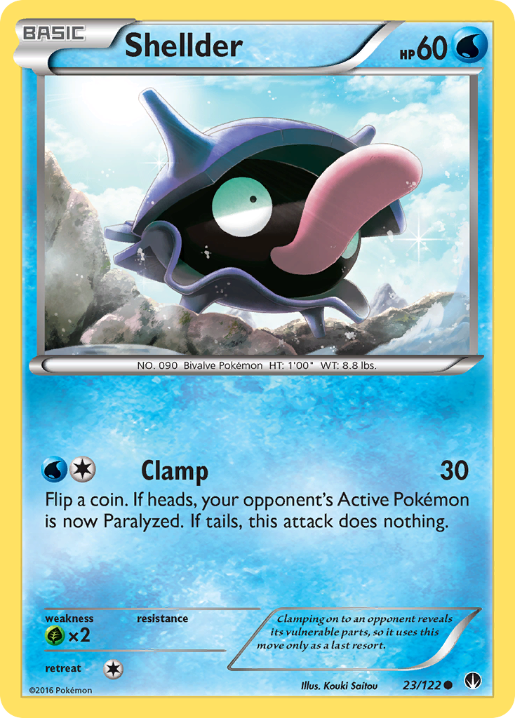 Shellder (23/122) [XY: BREAKpoint] | North Game Den