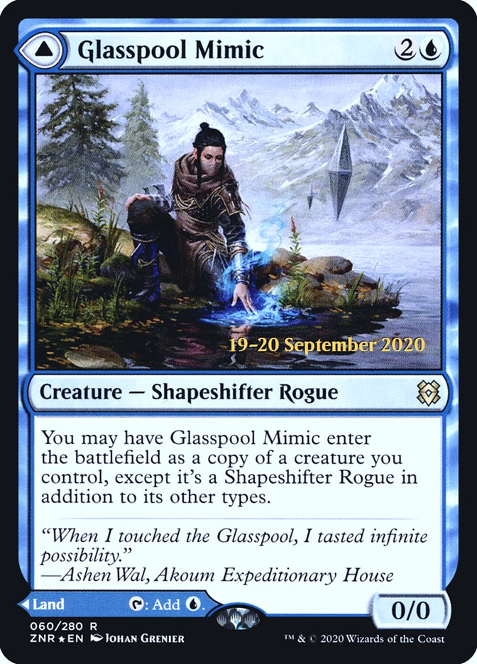 Glasspool Mimic // Glasspool Shore  [Zendikar Rising Prerelease Promos] | North Game Den