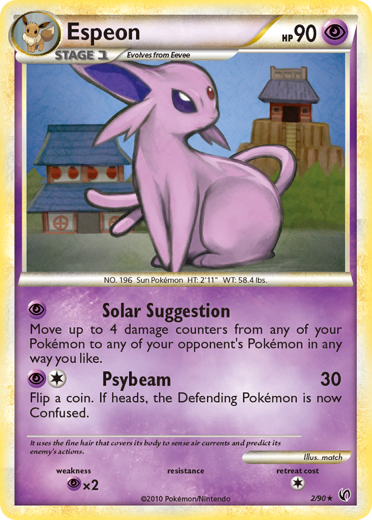 Espeon (2/90) [HeartGold & SoulSilver: Undaunted] | North Game Den