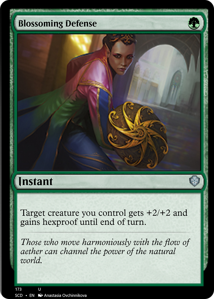 Blossoming Defense [Starter Commander Decks] | North Game Den