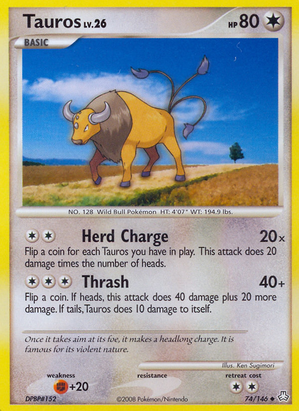 Tauros (74/146) [Diamond & Pearl: Legends Awakened] | North Game Den