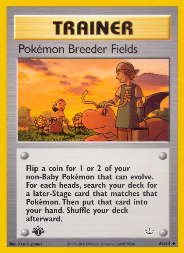 Pokemon Breeder Fields (62/64) [Neo Revelation 1st Edition] | North Game Den