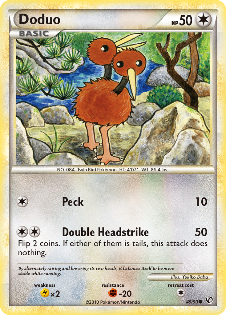 Doduo (45/90) [HeartGold & SoulSilver: Undaunted] | North Game Den