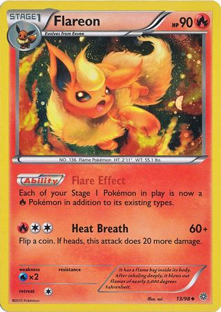 Flareon (13/98) (Cosmos Holo) [XY: Ancient Origins] | North Game Den