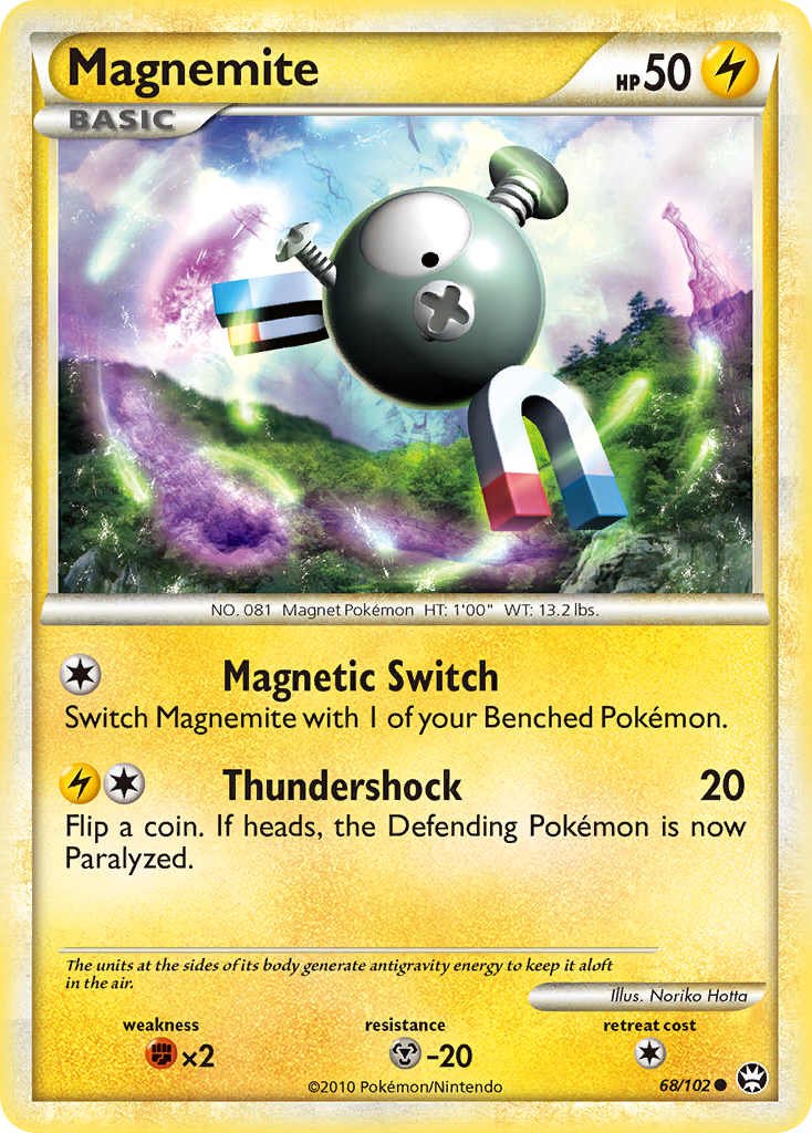 Magnemite (68/102) [HeartGold & SoulSilver: Triumphant] | North Game Den