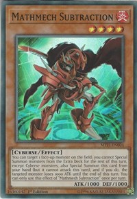 Mathmech Subtraction [MYFI-EN004] Super Rare | North Game Den