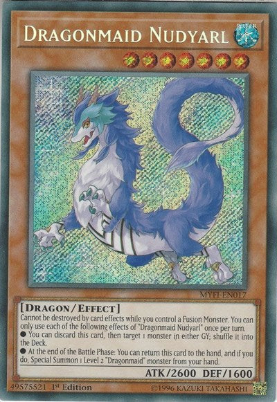 Dragonmaid Nudyarl [MYFI-EN017] Secret Rare | North Game Den