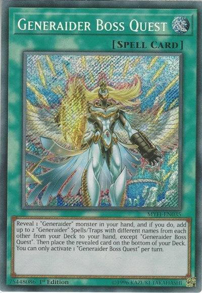 Generaider Boss Quest [MYFI-EN035] Secret Rare | North Game Den