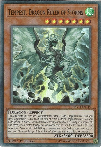 Tempest, Dragon Ruler of Storms [MYFI-EN045] Super Rare | North Game Den