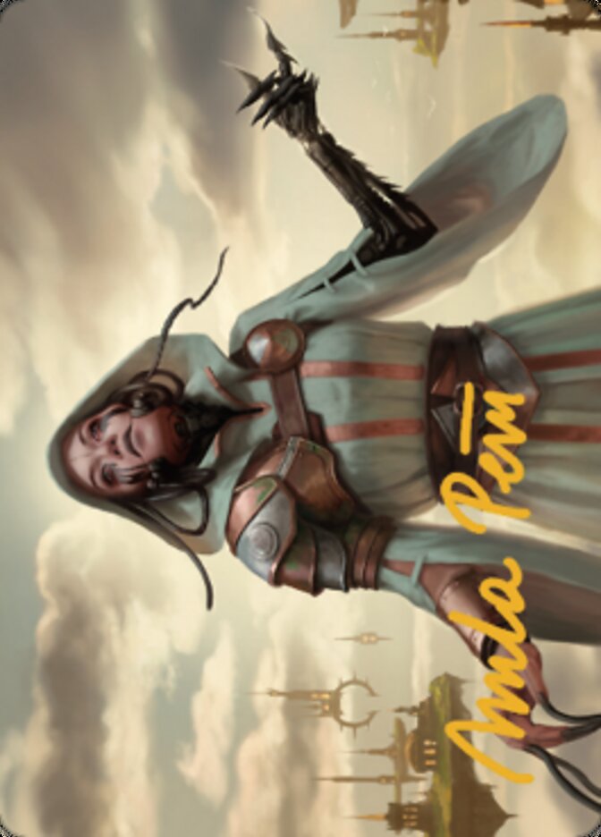 Phyrexian Missionary Art Card (Gold-Stamped Signature) [Dominaria United Art Series] | North Game Den