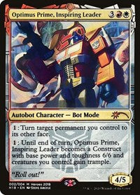 Optimus Prime, Inspiring Leader [Unique and Miscellaneous Promos] | North Game Den
