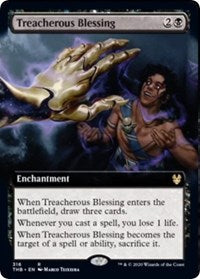 Treacherous Blessing (Extended Art) [Theros Beyond Death] | North Game Den
