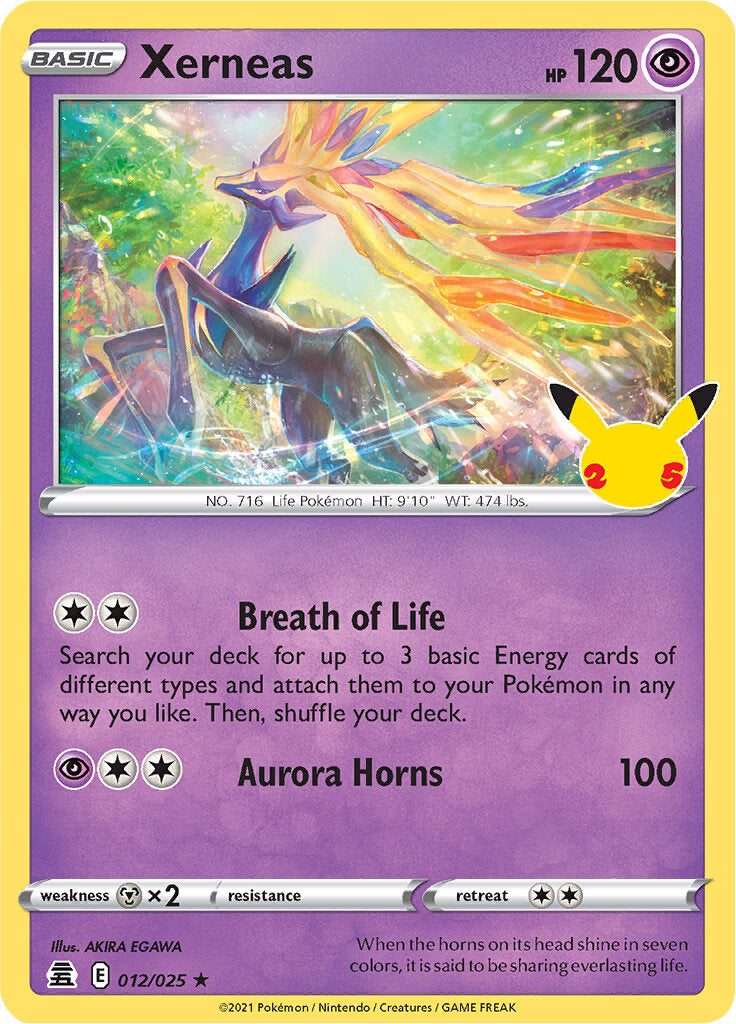 Xerneas (012/025) [Celebrations: 25th Anniversary] | North Game Den