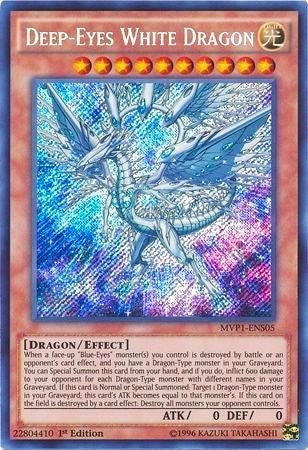 Deep-Eyes White Dragon [MVP1-ENS05] Secret Rare | North Game Den