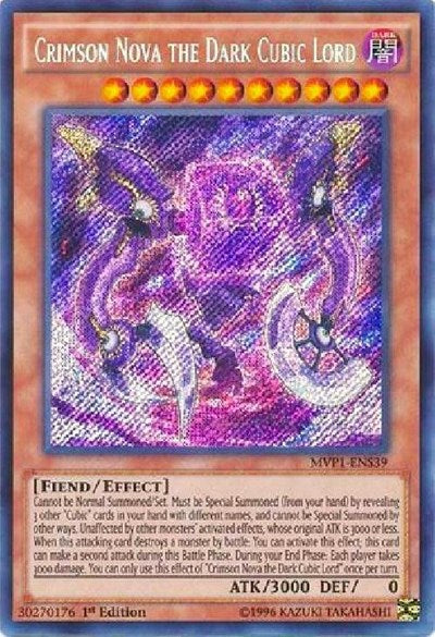 Crimson Nova the Dark Cubic Lord [MVP1-ENS39] Secret Rare | North Game Den