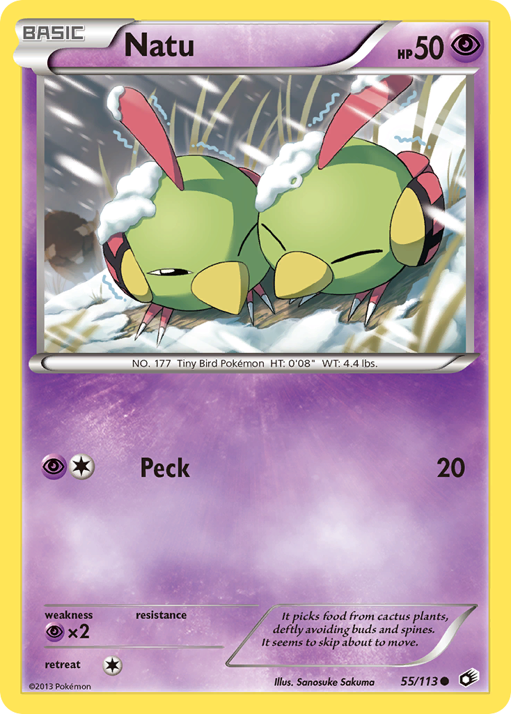 Natu (55/113) [Black & White: Legendary Treasures] | North Game Den