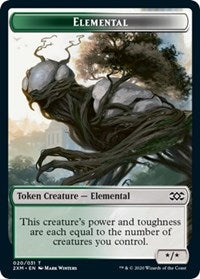 Elemental // Treasure Double-sided Token [Double Masters Tokens] | North Game Den