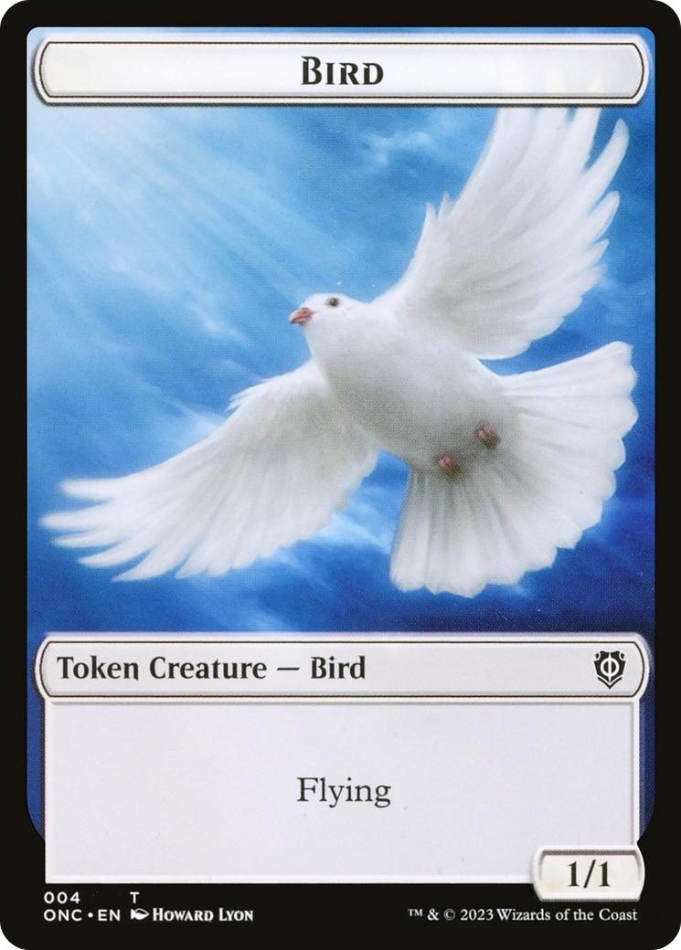Bird // Cat Double-Sided Token [Phyrexia: All Will Be One Commander Tokens] | North Game Den