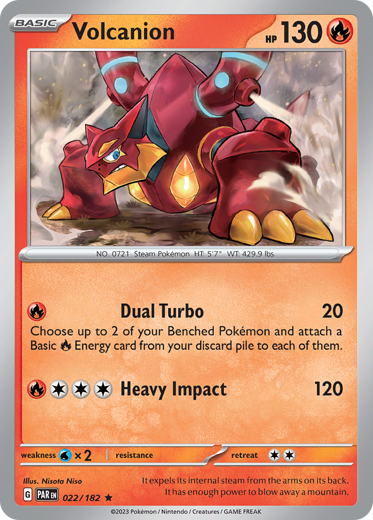 Volcanion (022/182) [Scarlet & Violet: Paradox Rift] | North Game Den