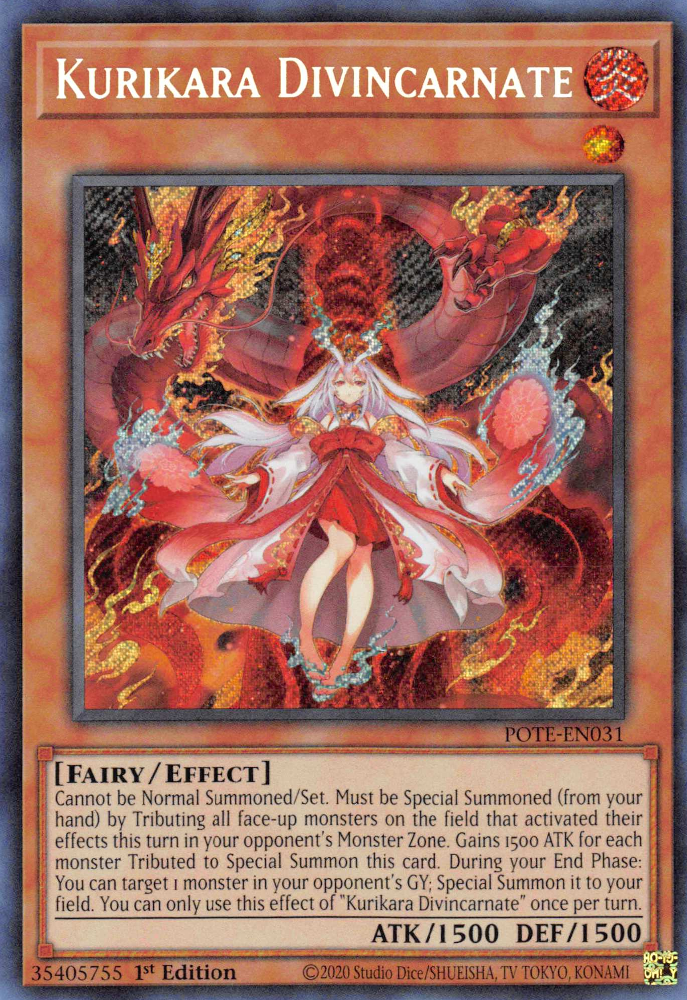 Kurikara Divincarnate [POTE-EN031] Secret Rare | North Game Den