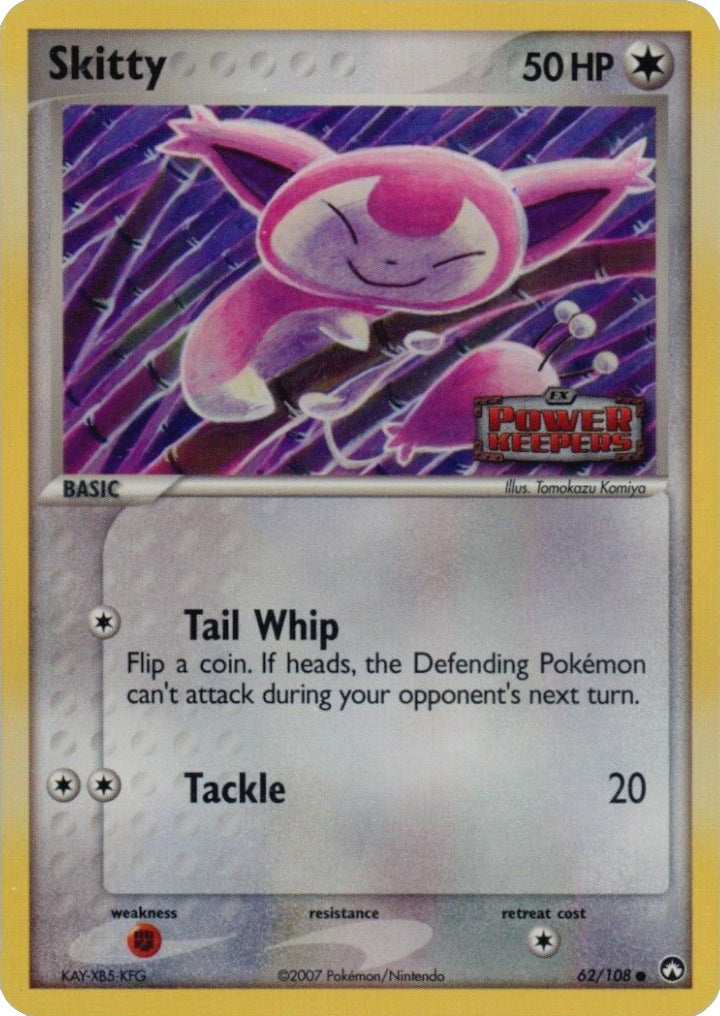 Skitty (62/108) (Stamped) [EX: Power Keepers] | North Game Den