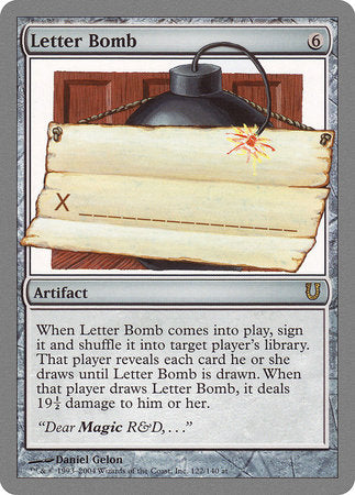 Letter Bomb [Unhinged] | North Game Den