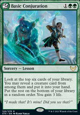 Basic Conjuration (Promo Pack) [Strixhaven: School of Mages Promos] | North Game Den