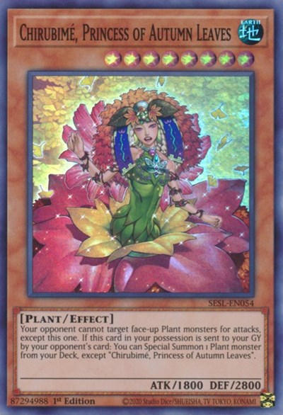 Chirubime, Princess of Autumn Leaves [SESL-EN054] Super Rare | North Game Den