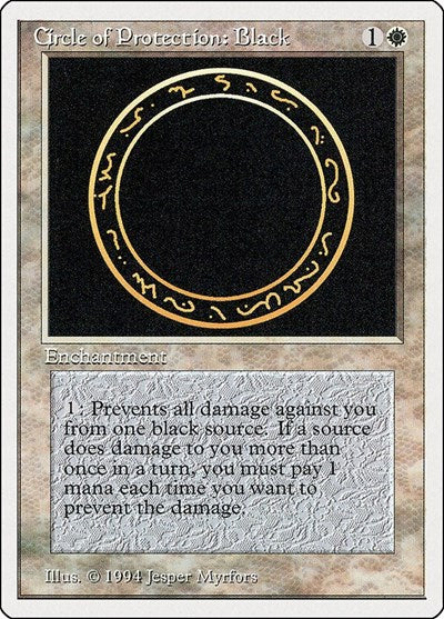 Circle of Protection: Black [Summer Magic / Edgar] | North Game Den