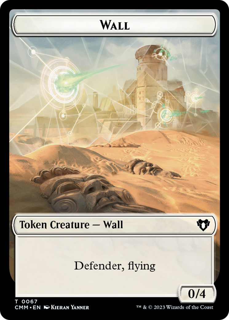Wall // Kor Ally Double-Sided Token [Commander Masters Tokens] | North Game Den