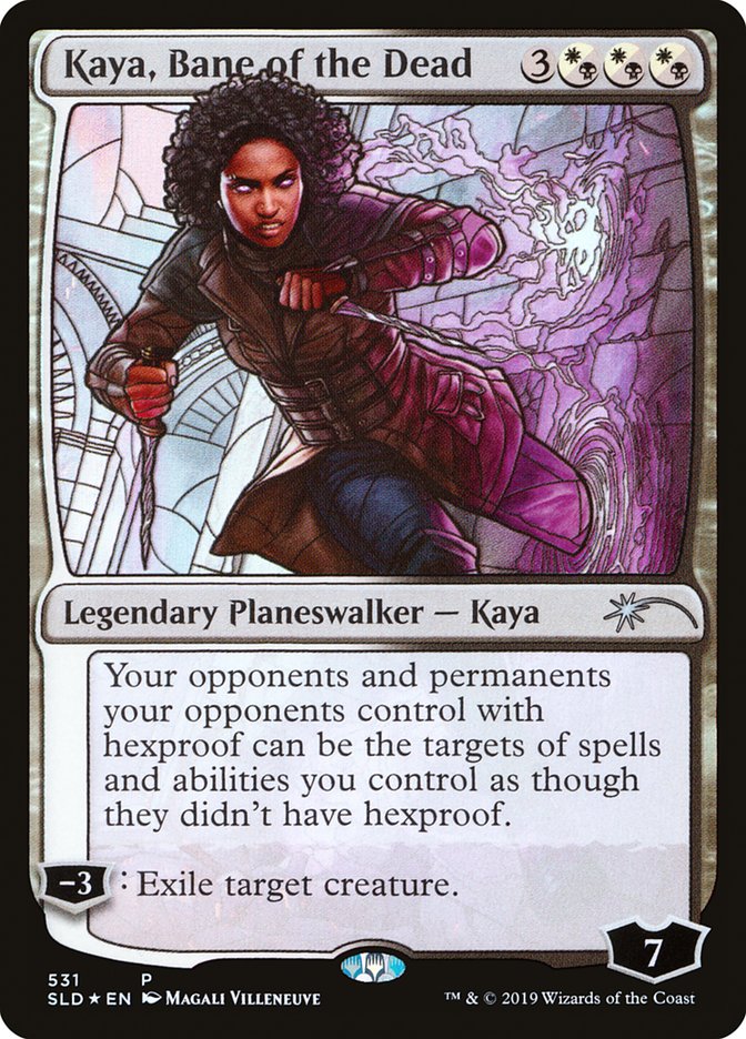 Kaya, Bane of the Dead (Stained Glass) [Secret Lair Drop Promos] | North Game Den