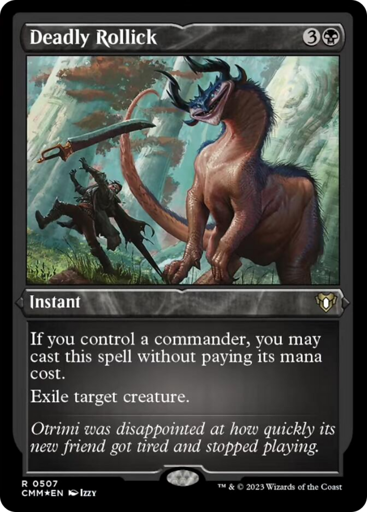 Deadly Rollick (Foil Etched) [Commander Masters] | North Game Den