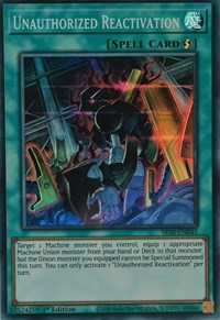 Unauthorized Reactivation [SR10-EN041] Super Rare | North Game Den