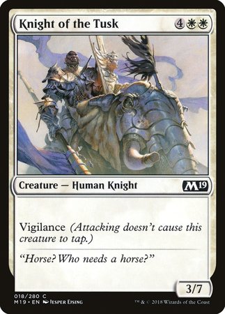 Knight of the Tusk [Core Set 2019] | North Game Den