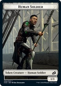 Human Soldier (004) // Zombie Double-sided Token [Commander 2020] | North Game Den