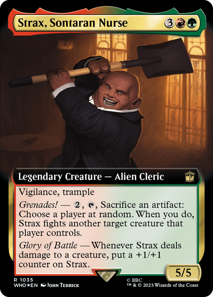Strax, Sontaran Nurse (Extended Art) (Surge Foil) [Doctor Who] | North Game Den