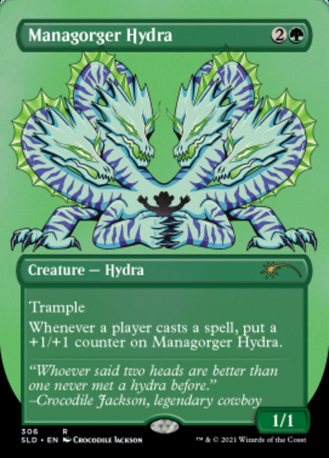 Managorger Hydra (Borderless) (Foil Etched) [Secret Lair Drop Series] | North Game Den