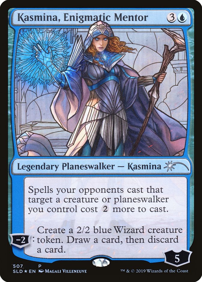 Kasmina, Enigmatic Mentor (Stained Glass) [Secret Lair Drop Promos] | North Game Den